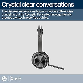 Poly Voyager Focus 2UC ワイヤレスヘッドセット充電スタンド Poly Voyager Focus 2 Wireless Noise Cancelling On Ear